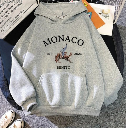 SS Monaco hoodie Light Gray