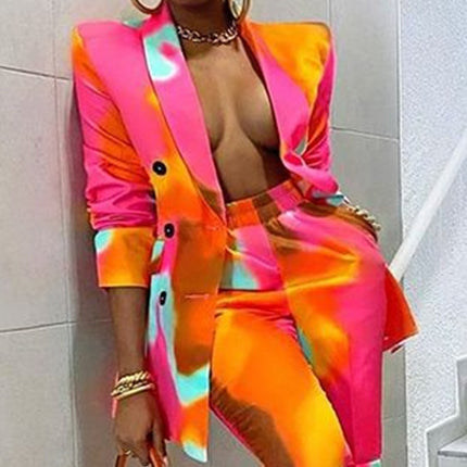 Style Printing Fashion Jacket Suit