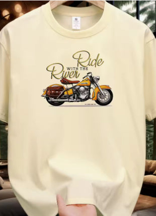 SS Printed T-shirt creamy white