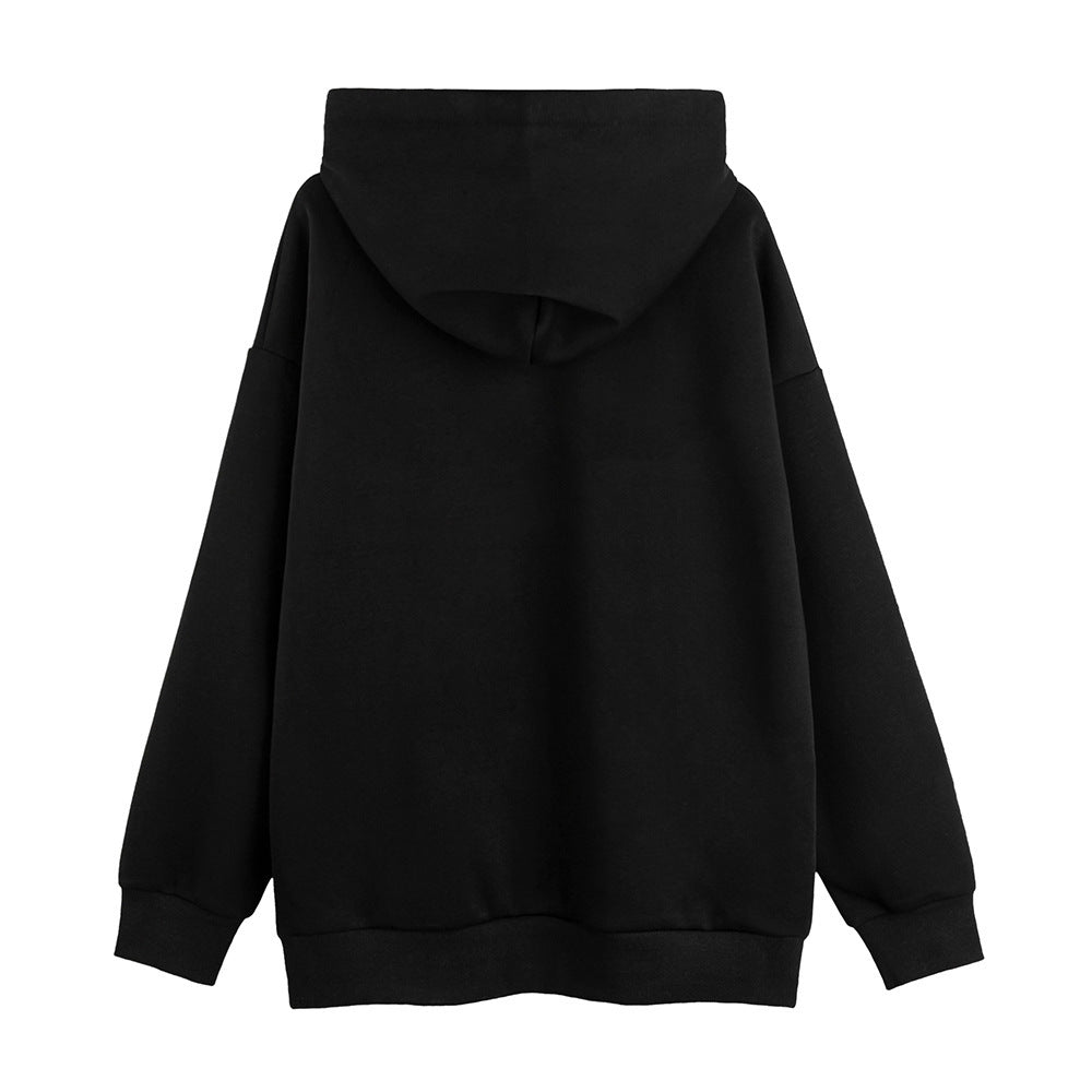 Men's Depressed Abstract Printing Fleece Hoodie