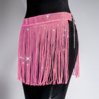 Rhinestone Strap Women's Skirt Pink