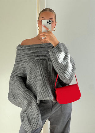 SS Off-the-shoulder Sweater