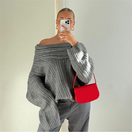 Women's Irregular Off-the-shoulder Sweater