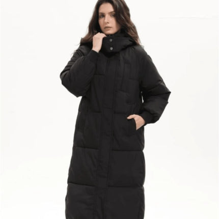 SS Long Puffer Jacket Black