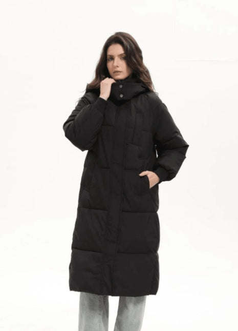 SS Long Puffer Jacket Black