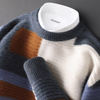 Cashmere Sweater Loose Round Neck Multicolor
