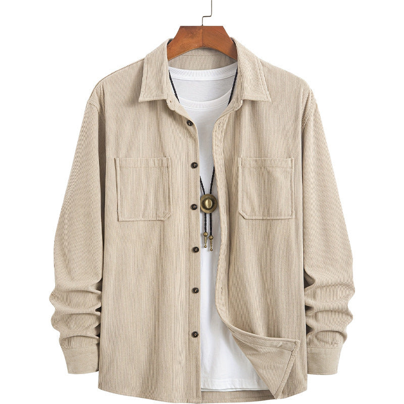 Corduroy Casual All-matching Shirt Coat