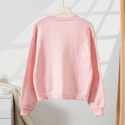 Cherry Embroidery Women's Cardigan