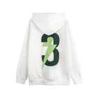 Men's Lightning Printed Hoodie White