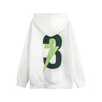 Men's Lightning Printed Hoodie White