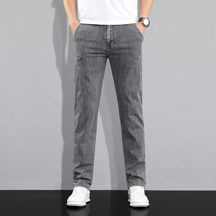 Versatile Stretch Jeans Gray