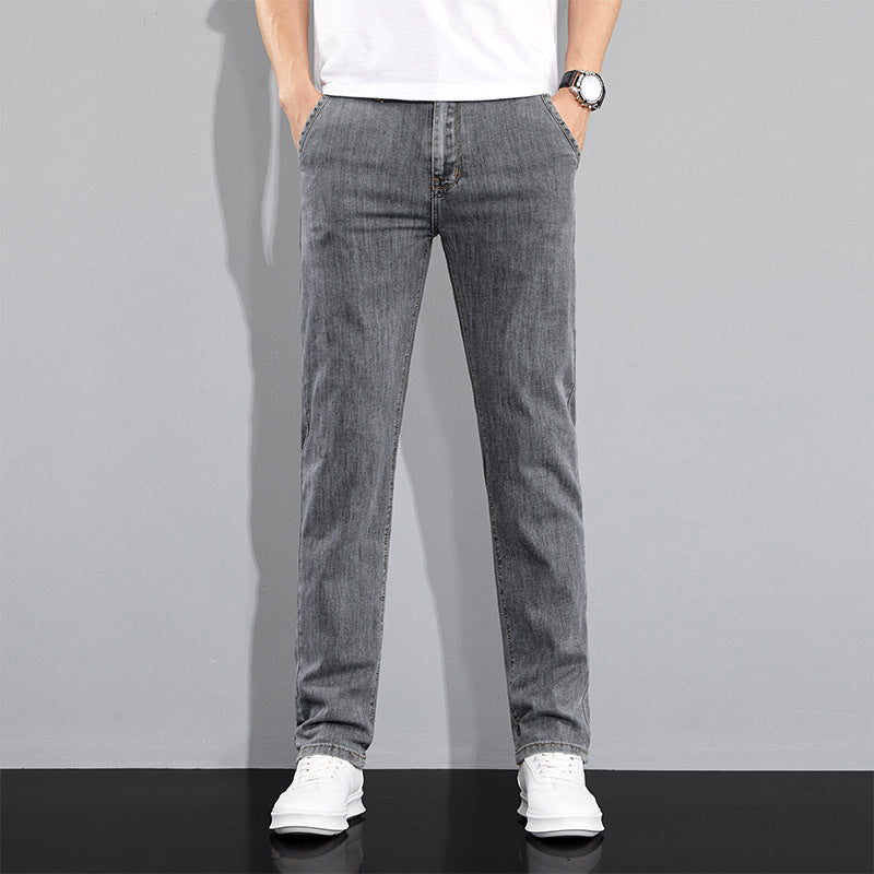 Versatile Stretch Jeans Gray
