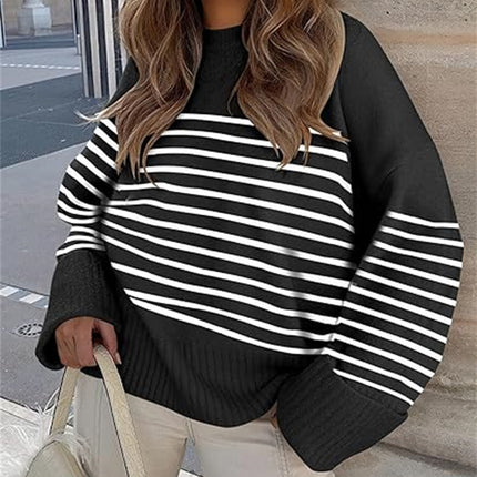 Women's Oversized Plush Knitted Thick Thermal Sweater