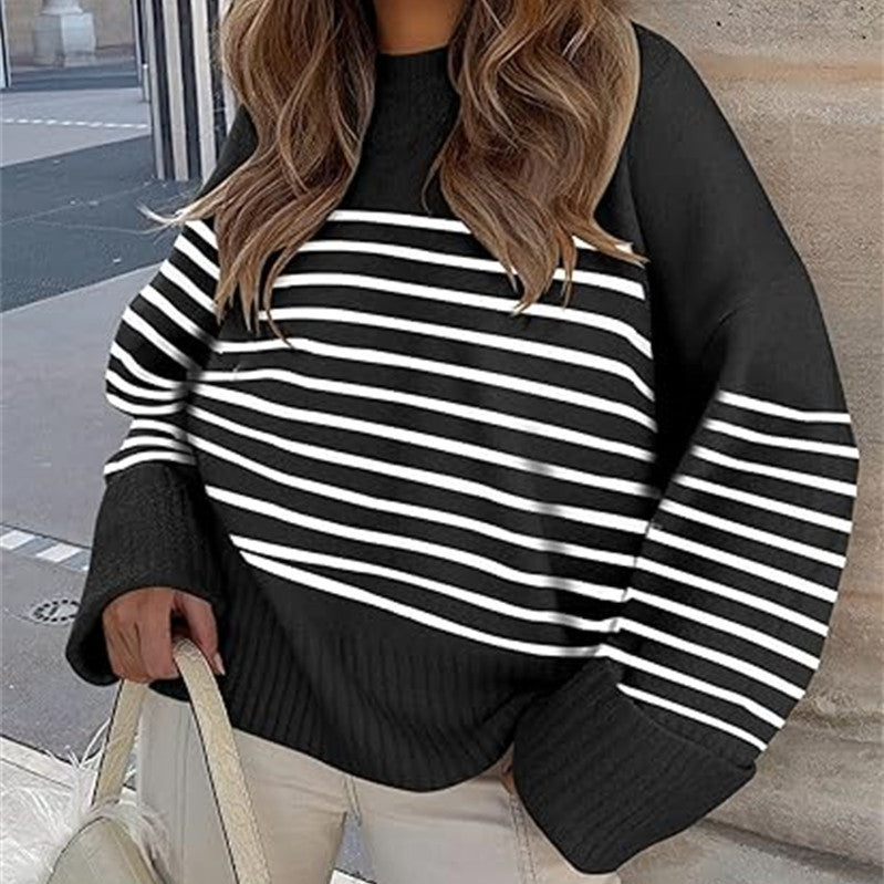 Women's Oversized Plush Knitted Thick Thermal Sweater
