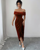 SS Elegant Dress Brown