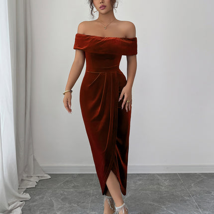 SS Elegant Dress Brown