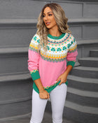 SS Christmas Sweater Pink