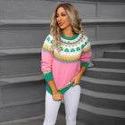 SS Christmas Sweater Pink