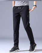Loose Straight men's Sweatpants Black