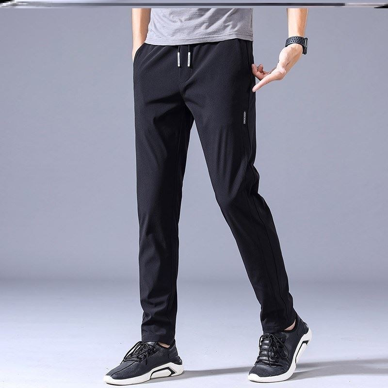 Loose Straight men's Sweatpants Black