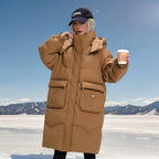 SS Mid-length Winter Jacket Coffee