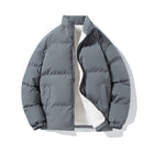 Lambswool Lining Cotton-padded Jacket Gray