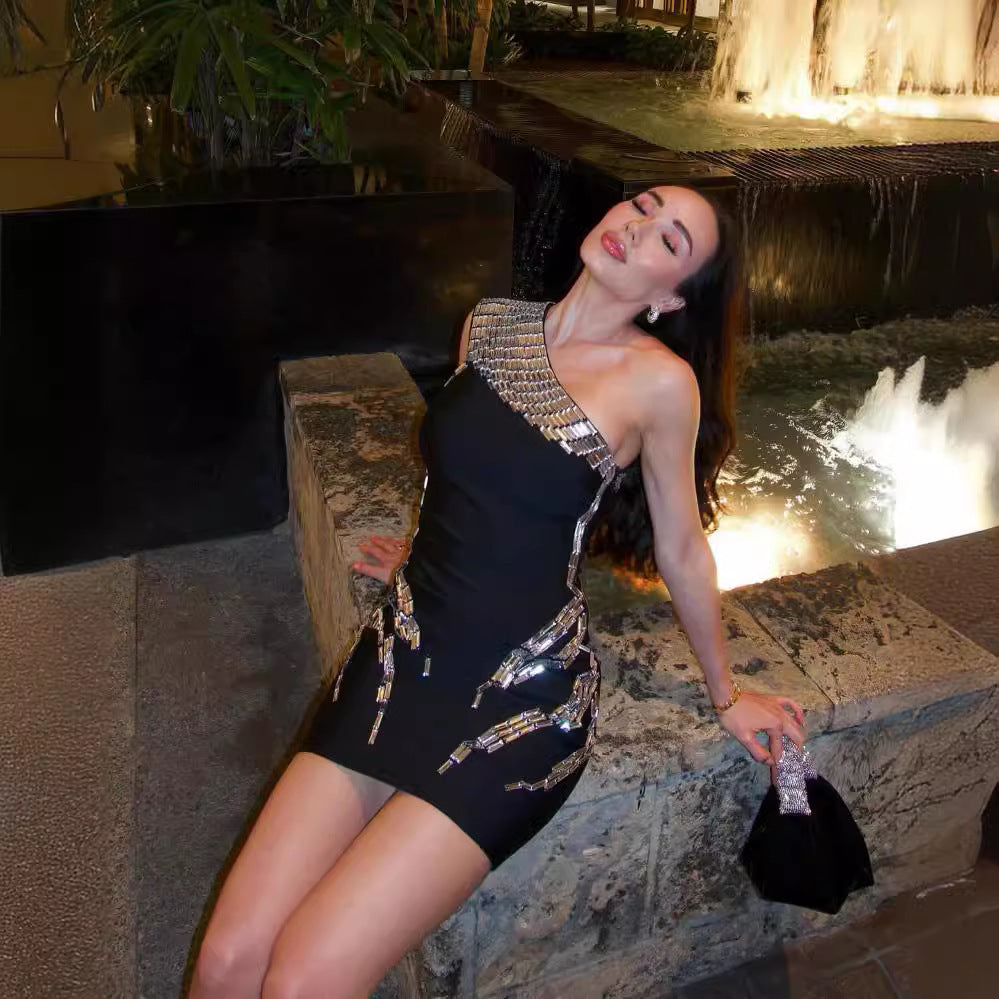 Women's Short Bandage One-piece Dress