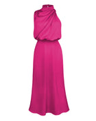 SS Elegant Evening Dress Rose Red