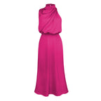 SS Elegant Evening Dress Rose Red