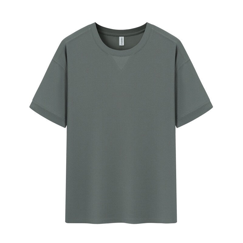 Waffle Heavy T-shirt For Men Army green