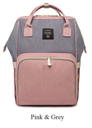 SS Maternity Nappy Bag Pink gray
