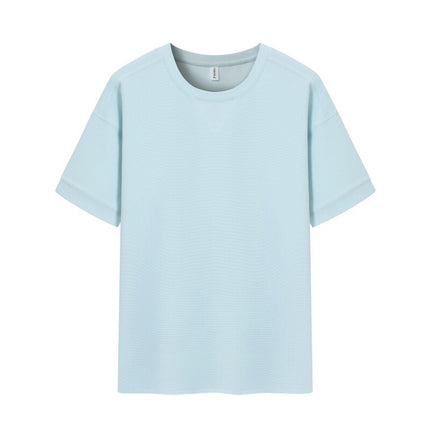 Waffle Heavy T-shirt For Men Light blue