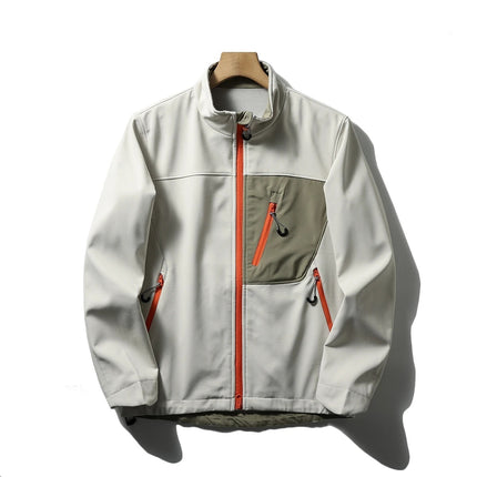 Retro Patchwork Sports Coat White