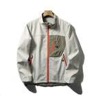 Retro Patchwork Sports Coat White