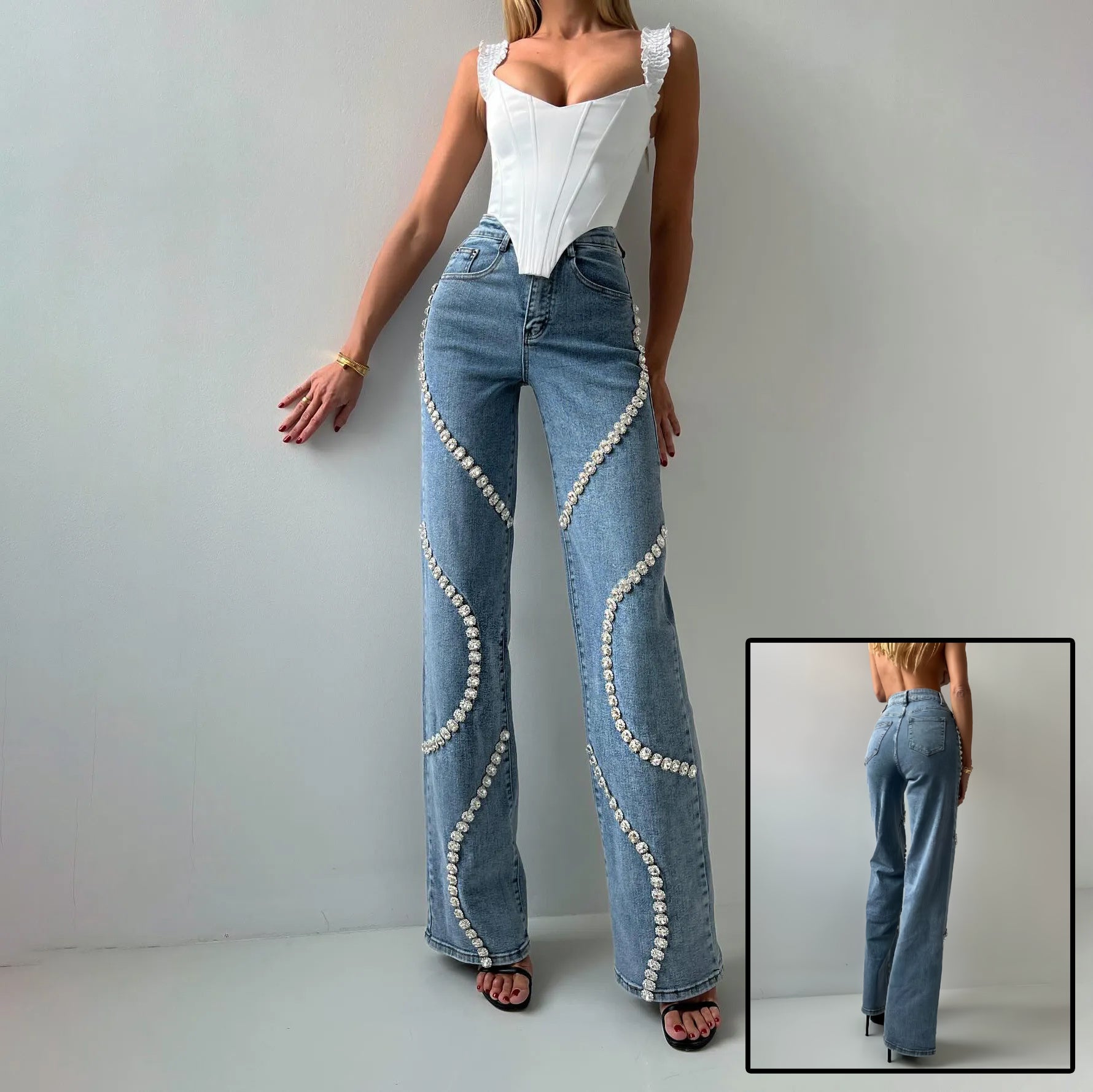 SS Rhine Stone Denim