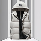 Men's Warm Cotton Vest Beige