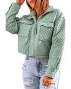 SS Cropped Jacket Green
