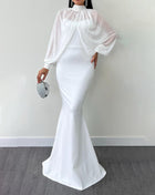 SS Two-piece Set Dress White