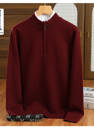 SS Wool Sweater Wine red