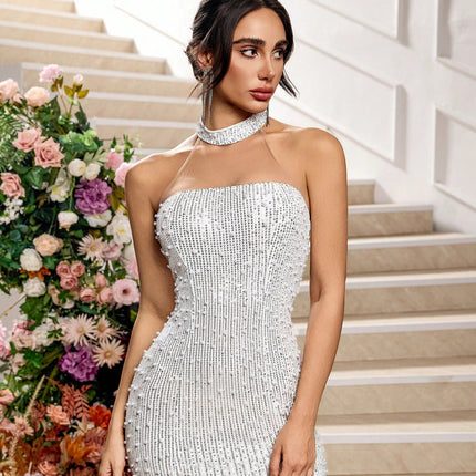 Sexy Hollow-out Lace Evening Dress