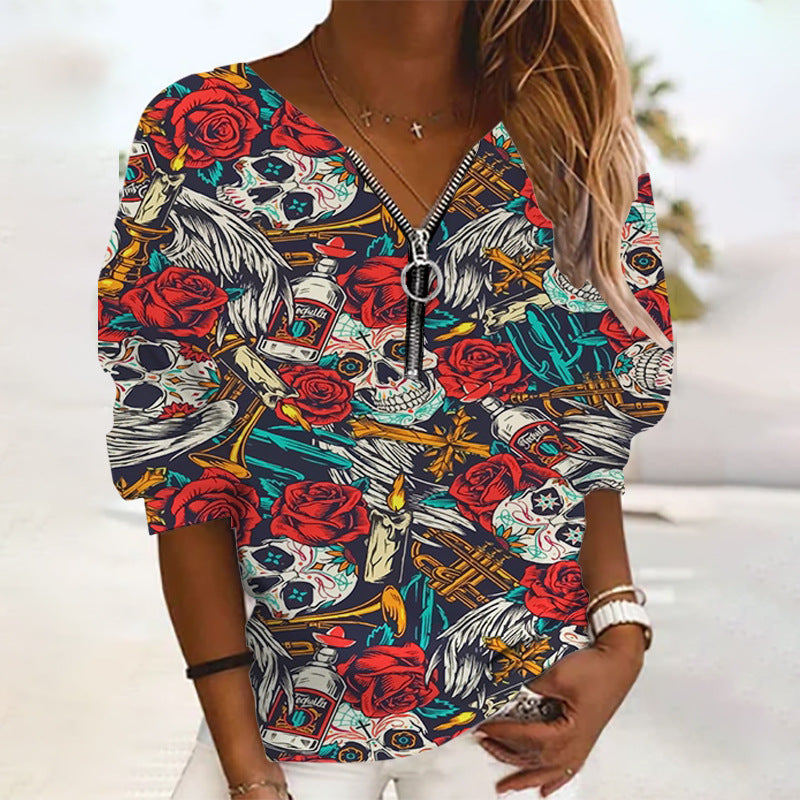 Halloween Printed Sweater BFH1G2222118