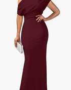SS Formal Party Dress Brown