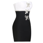 Women's Bandage One-piece Dress Black