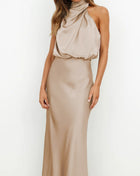 SS Elegant Evening Dress Apricot