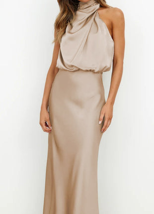 SS Elegant Evening Dress Apricot