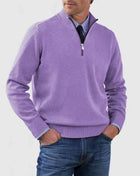 Men's Quarter Zipper Purple