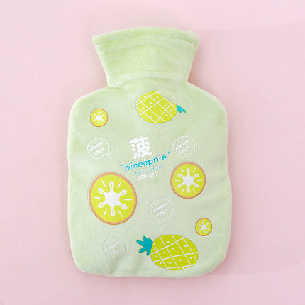 Fruit plush hot water bottle Green