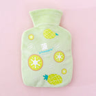 Fruit plush hot water bottle Green