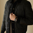 Men's High-end Casual Patchwork Coat Black