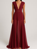 SS Burgundy Dress